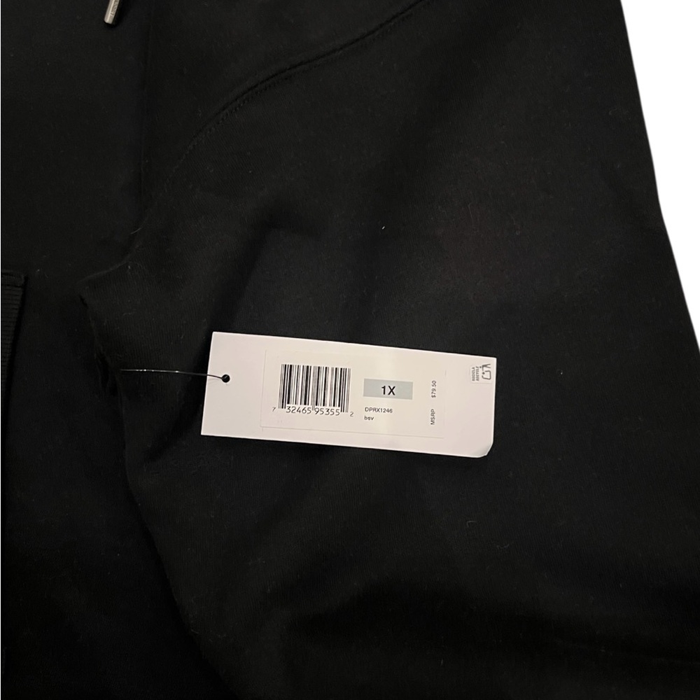 DKNY Rhinestone Logo Hoody Women I Black Silver - Picture 6 of 6